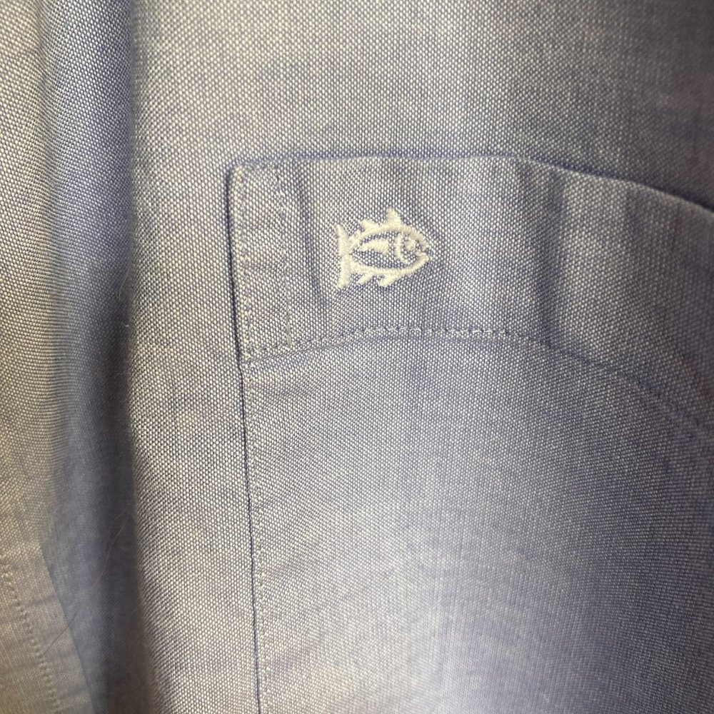 Southern Tide Men's Blue Button Down Shirt, Size XXL - Picture 5 of 9